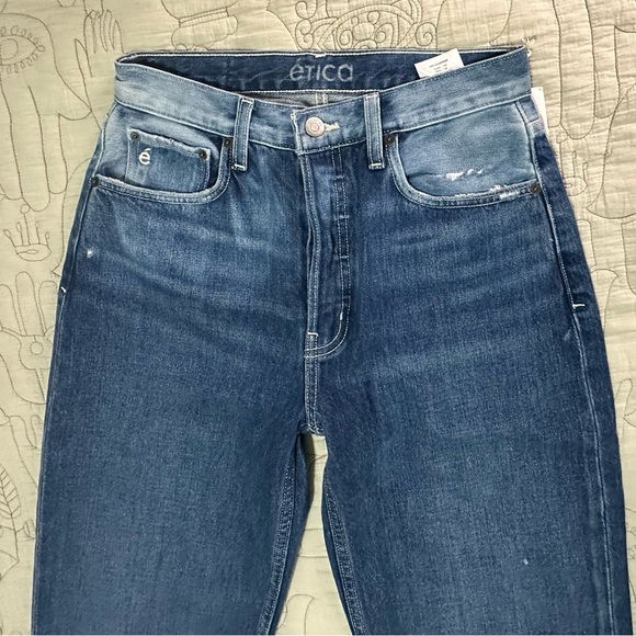 NWT ETICA Tyler Vintage Straight Crop Jean Size 26 Shipwreck - Picture 5 of 12